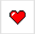 Pixel Heart Rug